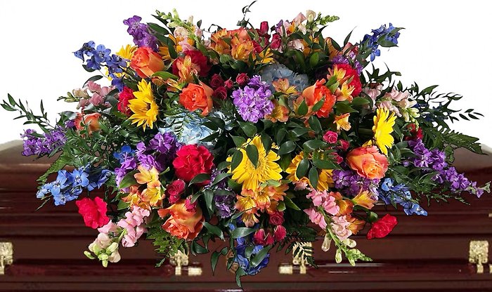 Palette of Peace Casket Spray