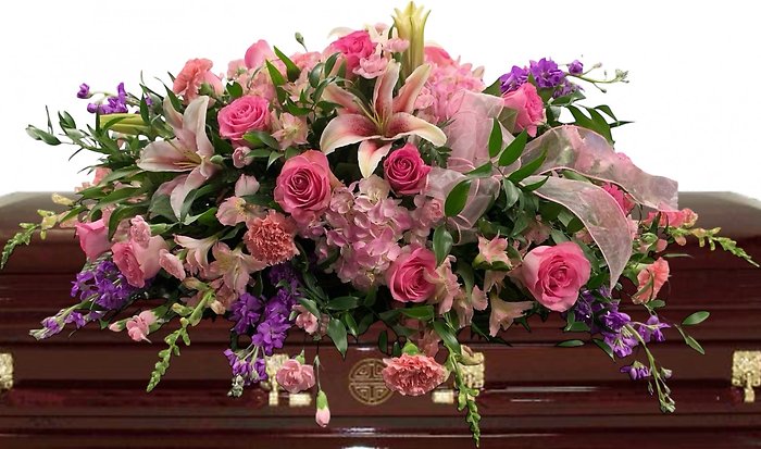 Blooming Devotion Casket Spray